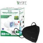 Khẩu trang y tế kháng khuẩn BV3T màu đen