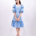 Đầm Hoa Thắt Nơ Lưng